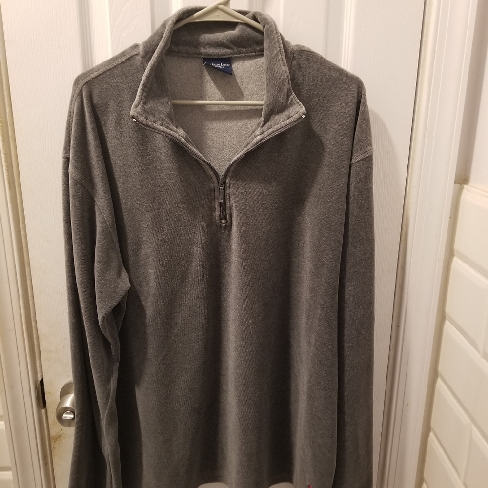 Ralph Lauren Men's Gray Half-Zip Sweater